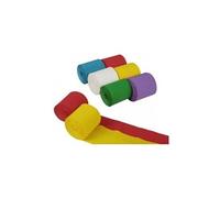 papstar banderoles de papier crépon, 50 mm x 10 m, pack de 6 noir