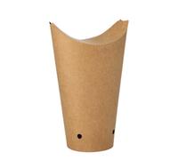 PAPSTAR Barquette à frites marron grande 50 pièces