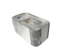 Papstar barquettes aluminium carrées 650ml 22x12,8x3,5cm 50 pièces