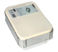 Papstar barquettes en aluminium 0,8l + couvercle 25 pièces