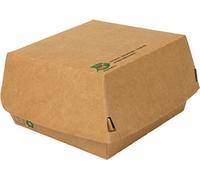 PAPSTAR Boîte à burgers "pure" Dimensions : 155 x 155 x 90 mm extra-large 25 pièces