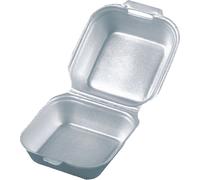 PAPSTAR Boîte à hamburgers carrée, avec couvercle rabattable, 145 mm
