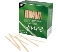 Papstar Boîte De 1000 Touillette Agitateur "Pure" En Bois Longueur: 140 Mm