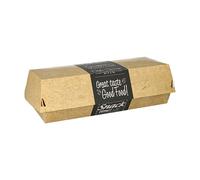 PAPSTAR Boîtes À Baguettes En Carton Beige Great Taste 50 Pièces