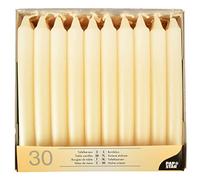 Papstar Bougies de table Ø 2,15 cm 19,6 cm crème Gastronomie nécessaire 1930 Carton