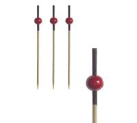 PAPSTAR Brochettes pour fingerfood "Red Pearl" Longueur : 70 mm 250 pièces