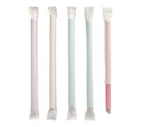 Papstar Bubble Tea 88852 Lot de 1200 pailles en papier Ø 12 mm 20 cm