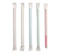 PAPSTAR Bubble Tea 88852 Lot de 200 pailles en papier Ø 12 mm 20 cm