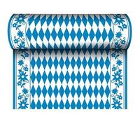 Papstar Chemin De Table "Bleu/Blanc" Oktoberfest Airlaid, (L)400 X (L)24 M