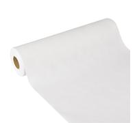 Papstar Chemin de Table en Tissu Polaire Blanc 10 x 41 x 10 cm