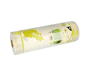 Papstar Chemin de Table pour Mariage en Tissu PV Mix Collection Royale Annabel sur Rouleau Vert 24 m x 40 cm