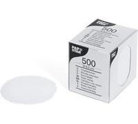 PAPSTAR Couvre-tasse rond blanc Diamètre : 8,5 cm 500 pièces