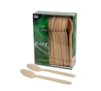 PAPSTAR Cuillère en bois "pure" Longueur : 157 mm 100 pièces