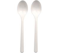 PAPSTAR Cuillères réutilisables Longueur : 185 mm blanc 50 pièces