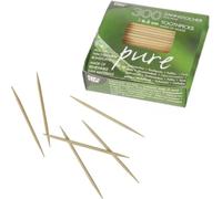 PAPSTAR Cure-dents en bois rond Longueur : 65 mm 300 pièces