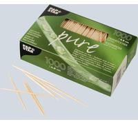 PAPSTAR Cure-dents en bois rond Longueur : 68 mm 1.000 pièces