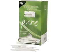 Papstar cure-dents en bois ronds enveloppés 65mm 1000 pièces 16691