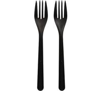 Papstar fourchettes organiques PP noir longueur 185mm 50 pièces 96435
