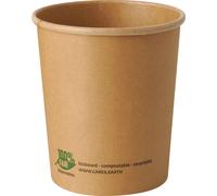 Papstar Gobelet à soupe Pure 940ml brun