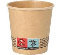 PAPSTAR Gobelet en carton "pur" 0,1 l marron 50 pièces
