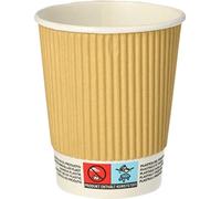 PAPSTAR Gobelet en carton "pur" Ripple Wall 0,2 l 25 pièces