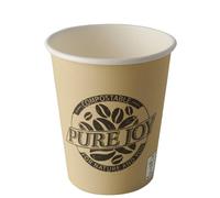 PAPSTAR Gobelet en carton "pure" 0,2 l crème 50 pièces