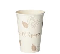 PAPSTAR Gobelet en carton "pure" ZERO 0,18 l beige/taupe 80 pièces