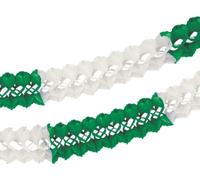 Papstar grande guirlande vert blanc 10m