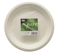 Papstar Jetable Plaque Pure De Canne à Sucre Indivisé Blanc 50 Pièces