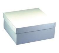 Papstar Boîtes à gâteaux en carton - 30 x 30 x 13 cm - avec couvercle - Lot de 10