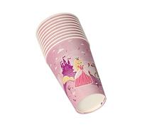 PAPSTAR Lot de 10 gobelets jetables en carton 0,2 l Ø 7 cm 9,7 cm Fairytale Princess 88495