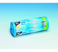 Papstar Lot de 10 sacs poubelle en PEBD Bleu 0,043 mm 60 l 600 x 850 mm