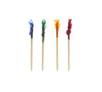 Papstar - Lot de 10 x 1000 Piques de décoration 6,8 cm couleurs assorties "Frills"