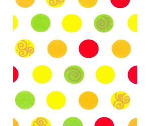 Papstar Lot de 10 X 20 Serviettes Jetables, 3 Plis Pliage 14 33 Cm Balls