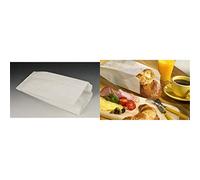 PAPSTAR Lot de 1000 sacs à soufflets en cellulose filetés 0,5 kg, 21 cm x 10 cm x 5 cm, blanc