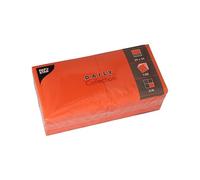 PAPSTAR, Lot de 150 serviettes « Daily Collection » - Pliées en 4-24 x 24 cm - Néctarine