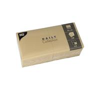 PAPSTAR, Lot de 150 serviettes de table « Daily Collection » - Pliées en 4-24 x 24 cm - Sable