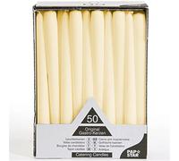 Papstar 17967 bougie en cire Cylindre Champagne 50 pièce(s)