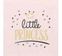 Papstar Lot de 20 serviettes de table en papier avec motif princesse, idéal pour le découpage et la technique des serviettes 33 x 33 cm