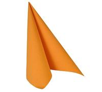 PAPSTAR Lot de 20 serviettes Royal Collection - Pliées en 4 - 40 cm x 40 cm - Orange - Vous recevrez 8 paquets de 20 pièces (160 pièces au total)