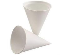 PAPSTAR Lot de 200 gobelets coniques en papier de canne à sucre 100 ml
