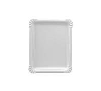 Papstar Plateau rectangulaire en carton Pure 11071 blanc 16,5 x 20 cm 250 pièces