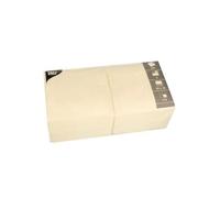 Papstar lot de 250 serviettes, 330 x 330 mm, 3 couches, crème