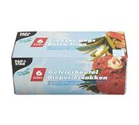 PAPSTAR Lot de 45 sacs de congélation transparents en polyéthylène basse densité (6 litres) - 46 x 30 x 46 cm - Clips de verrouillage et champ d'étiquetage - Convient pour légumes et pâtisseries