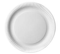 Papstar - Lot de 5 x 50 Assiettes, carton "pure" rond Ø 29 cm blanc