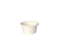 PAPSTAR Lot de 50 bols à vinaigrette en canne à sucre Pure 60 ml 6 cm 3 cm Blanc