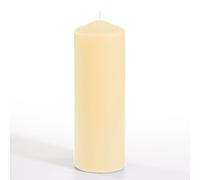 Papstar - Lot de 6 x Bougie cylindrique Ø 70 mm 200 mm crème
