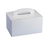 PAPSTAR Lunch Box carrée avec poignée en carton 20 pièces