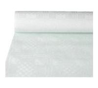 PAPSTAR Nappe damassée, (l)1,0 x (L)10 m, blanc Blanc G