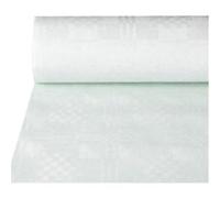 Nappe damassée, (l)1,0 x (L)25 m, blanc